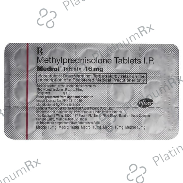 Medrol 16mg Tablet 14s