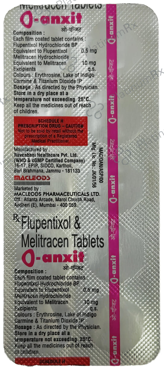 O Anxit 0.5 mg/10 mg Tablet