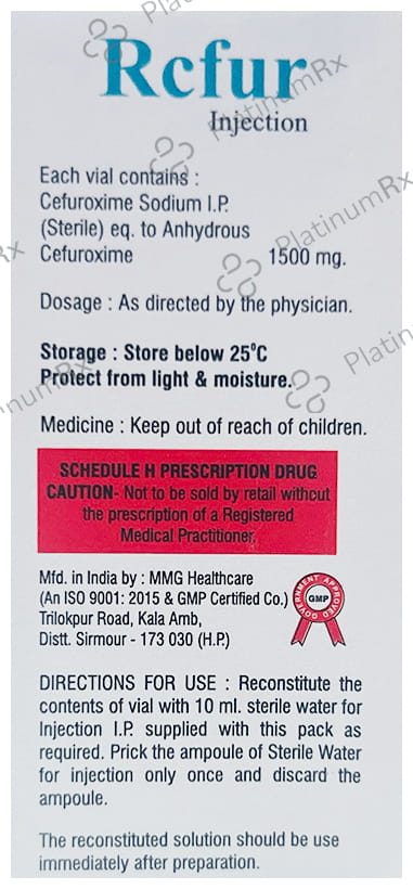 Rcfur 1500mg Injection 1s