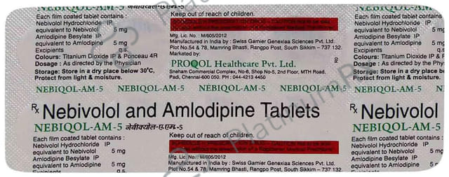 Nebiqol AM 5/5mg Tablet 10s
