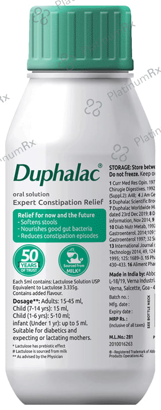 Duphalac Lemon Flavour Oral Solution 150ml