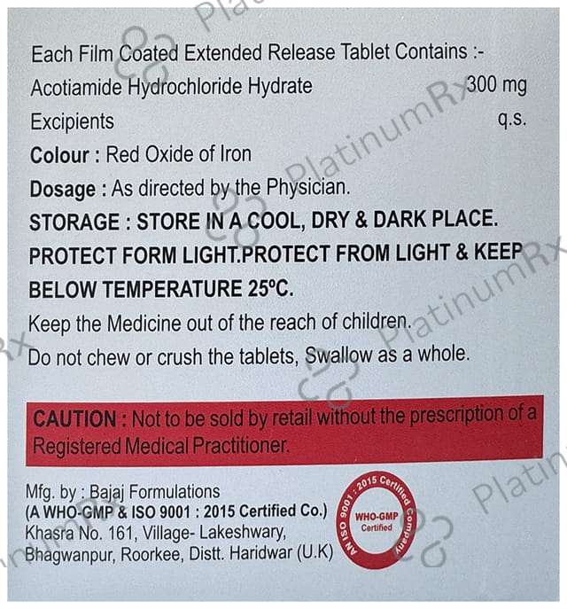 Obgram 300mg Tablet ER 10s