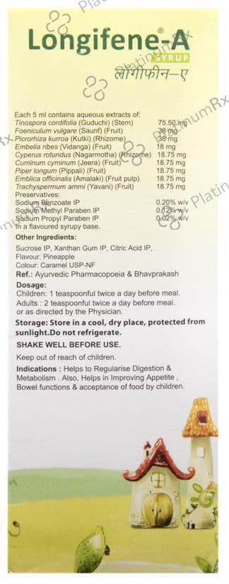 Longifene A Syrup 200ml