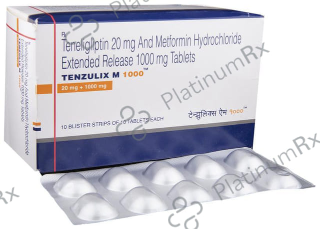 Tenzulix M 1000 Tablet ER 10 Tablet ER