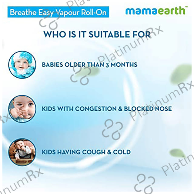 Mamaearth Natural Breathe Easy Vapour Roll-On for Babies