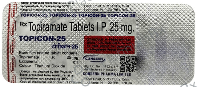 Topicon 25mg Tablet
