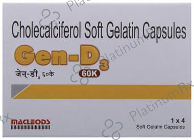 Gen-D3 60K Soft Gelatin Capsule 4 capsules