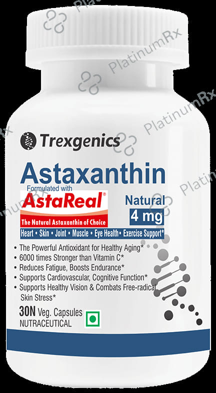 Trexgenics Astaxanthin 4mg Veg Capsule