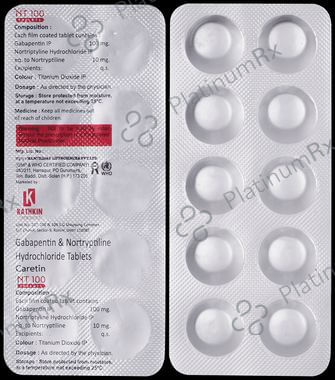 Caretin NT 100mg/10mg Tablet