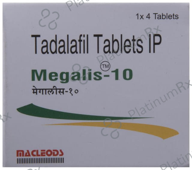 Megalis 10mg Tablet 4s