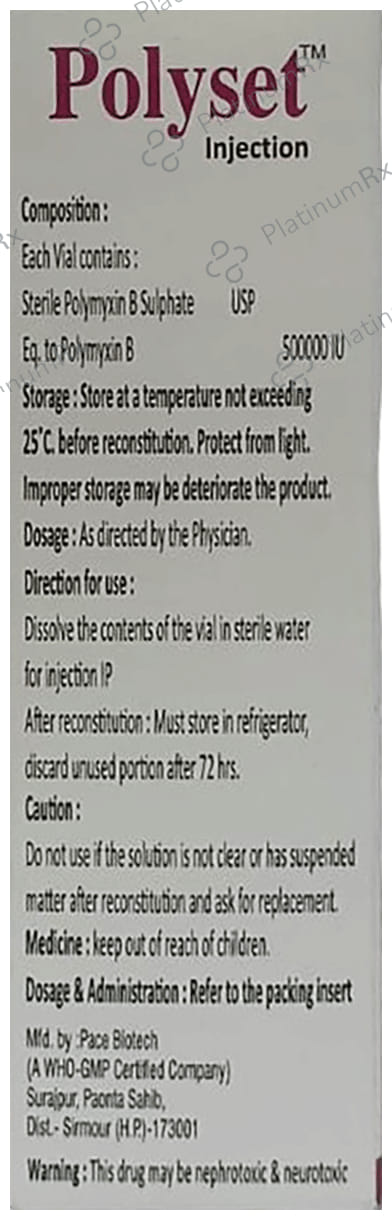 Polyset 500000IU Injection 1s