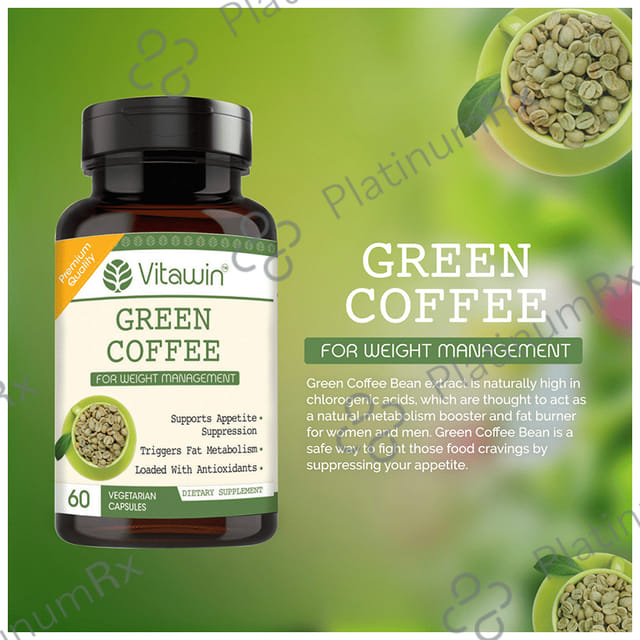 Vitawin Green Coffee 500mg Vegetarian Capsule