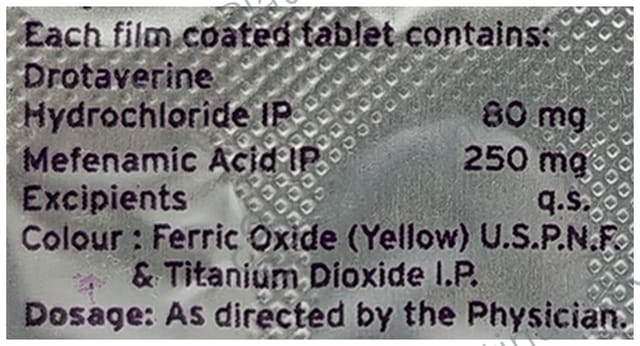 Ozospas M 250/80mg Tablet 10s