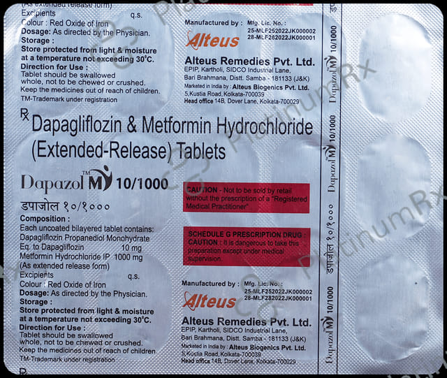 Dapazol M 10/1000mg Tablet ER 15s
