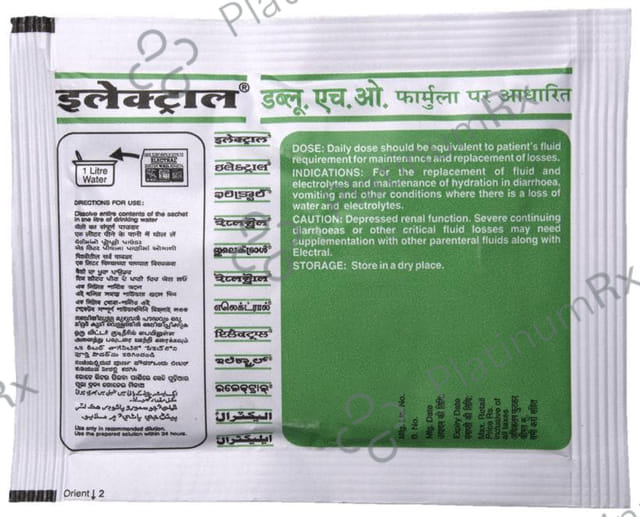 Electral ORS Orange Flavour Powder 21.8gm