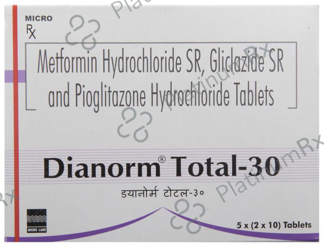 Dianorm Total 30/500/15mg Tablet SR 10s