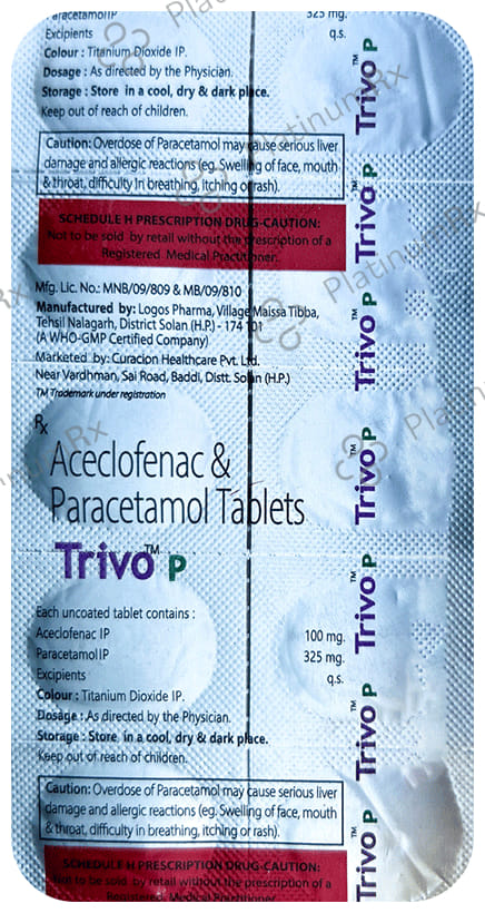 Trivo 100/325mg P Tablet 10s