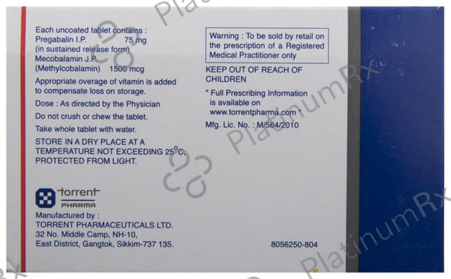Pregalin X SR 75 Tablet