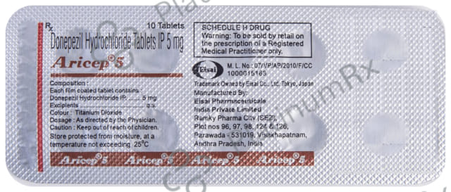 Aricep 5mg Tablet 10s