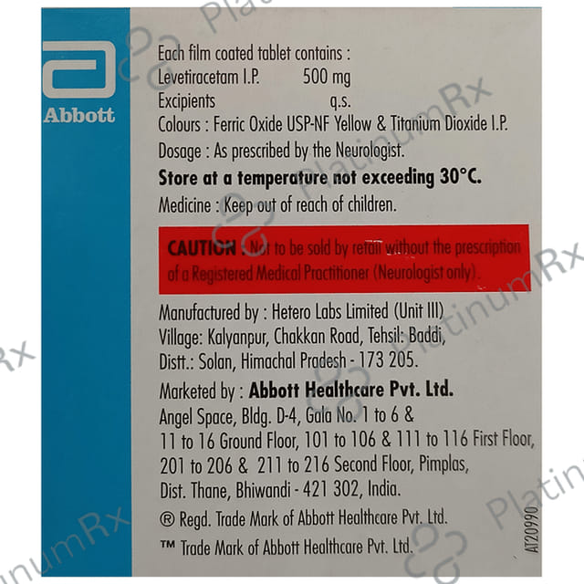 Levesam Eazy Glide 500mg Tablet 15s