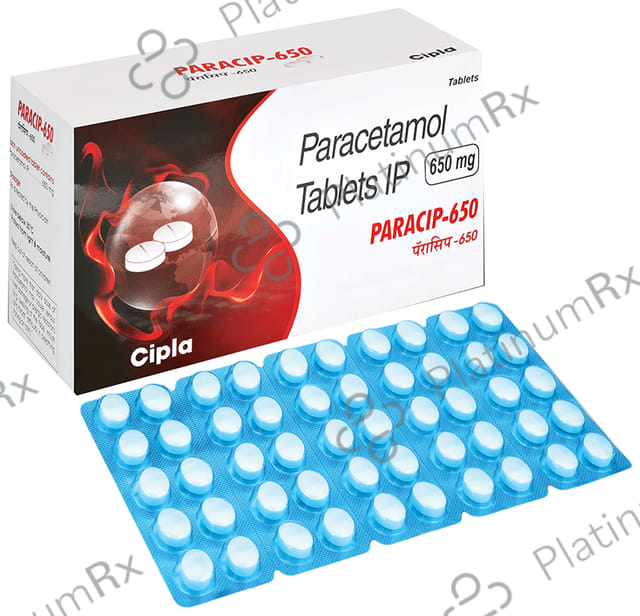 Paracip 650mg Tablet 10s