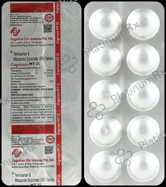 Cognisart MT 40/25mg Tablet 10s