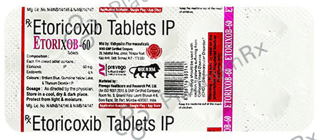 Etorixob 60mg Tablet 10s