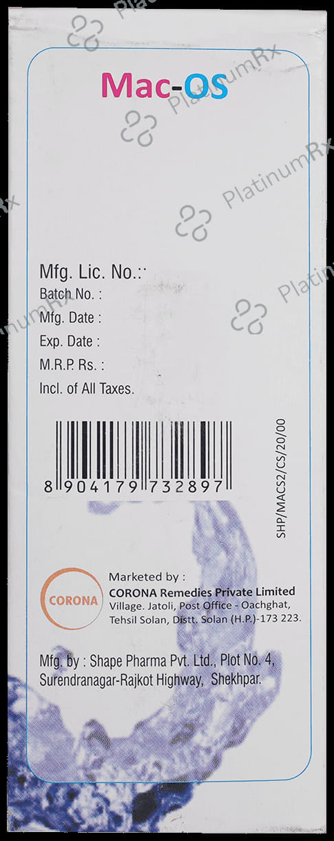 Mac OS 20/1000mg Suspension 200ml