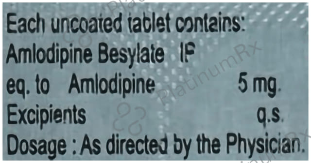 Amlochem 5mg Tablet 10s