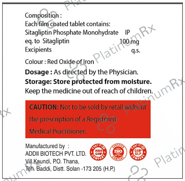Sitartes 100mg Tablet 10s