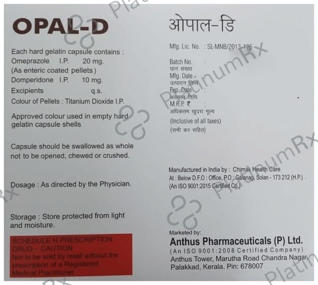 Opal D Capsule 10 Capsule