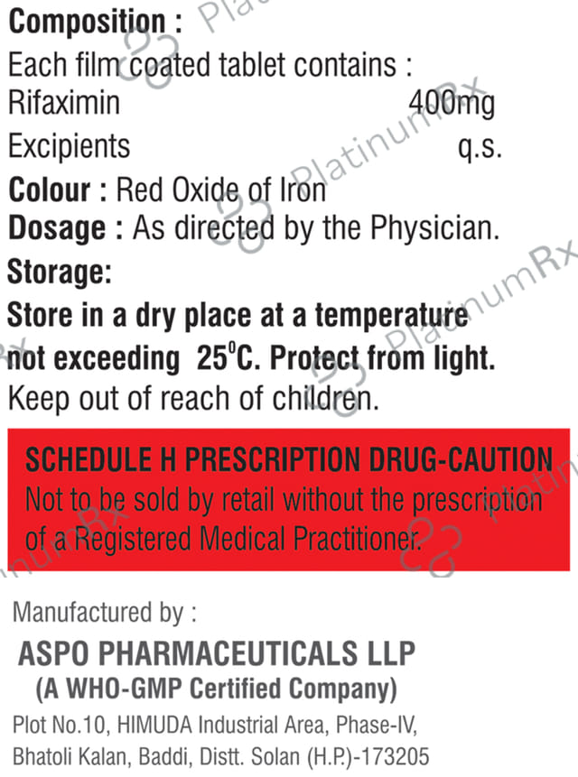 Rifaxpo 400mg Tablet 10s