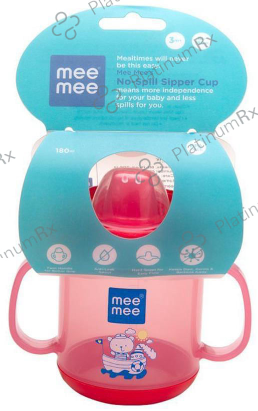 Mee Mee No-Spill Sipper Cup with Double Handle Pink