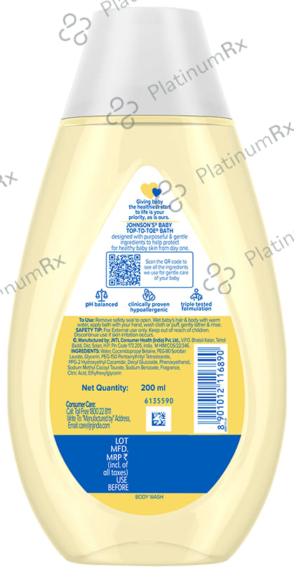 Johnson's Baby Top to Toe Bath 200ml