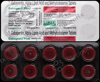 Gabagesic Plus 100/100/500mcg Tablet 10s