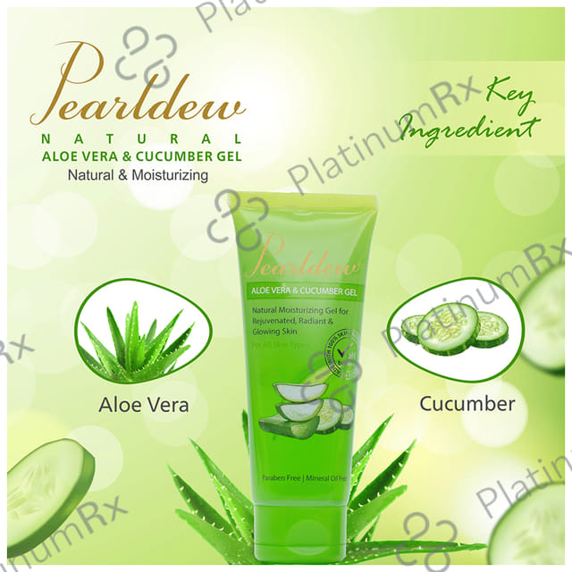 Pearldew Aloe Vera & Cucumber Gel (120gm Each) 1 Pack