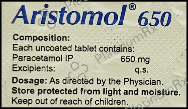 Aristomol 650mg Tablet 15s