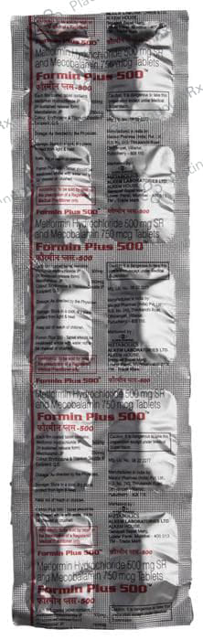 Formin Plus 500 Tablet SR 10s