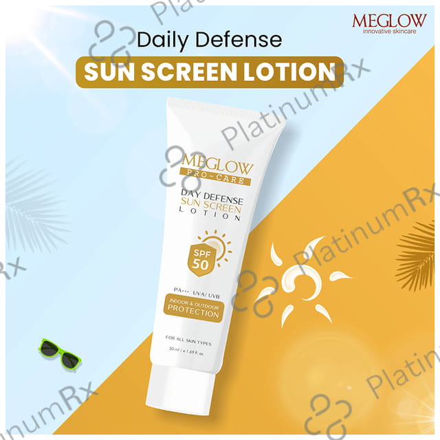 Meglow Pro Care Day Defense Sun Screen SPF 50 PA+++ Lotion 50ml