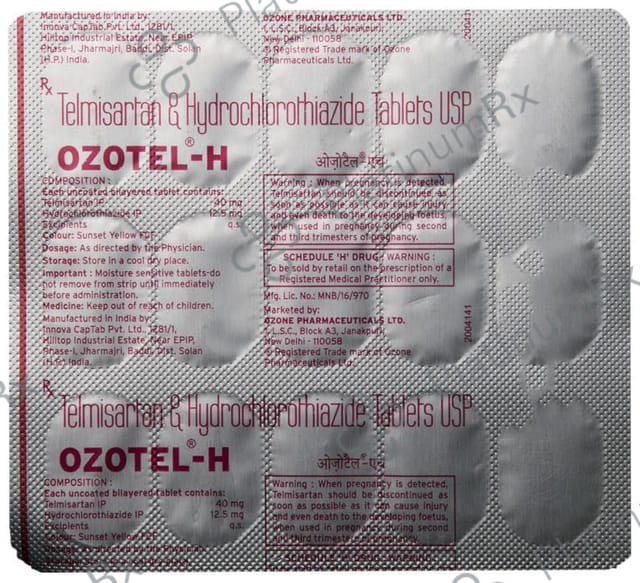 Ozotel H 40/12.5mg Tablet 15s