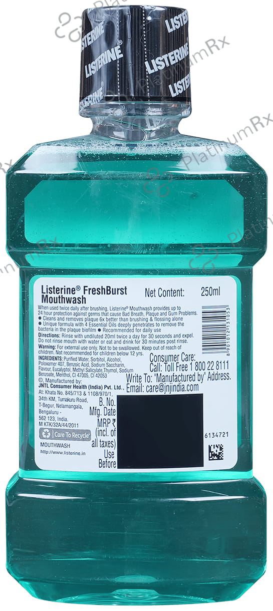 Listerine Freshburst 10mg Mouth Wash 250ml