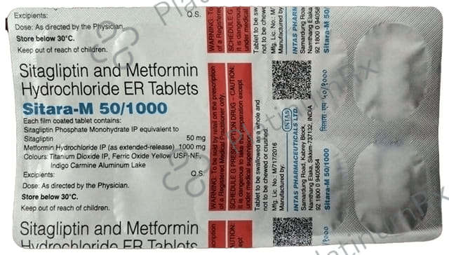 Sitara M 50/1000mg Tablet PR 10s