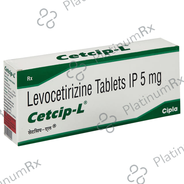 Cetcip L 5mg Tablet 10s