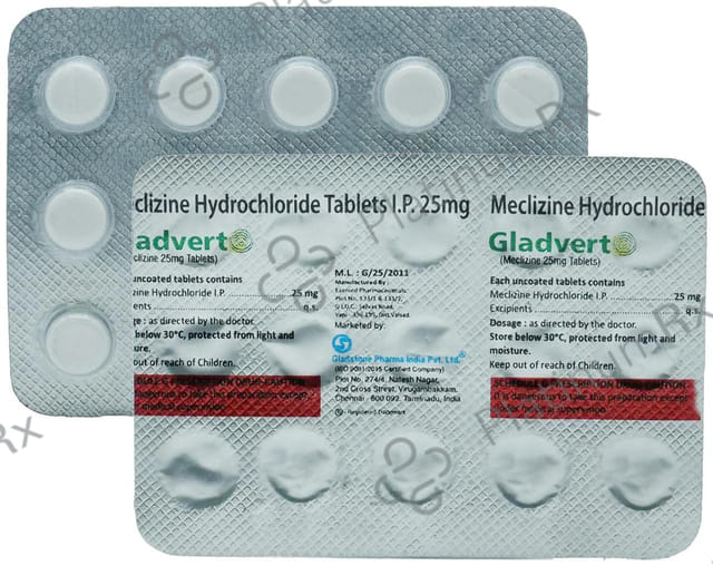 Gladvert 25mg Tablet 15s
