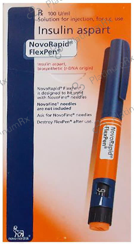 Novorapid (100 IU/ml) (1*3ml Cartridge / Injection)