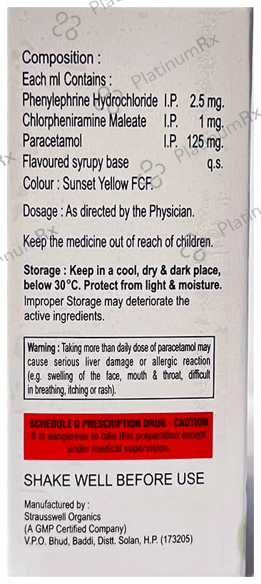 S Cold Oral Drops