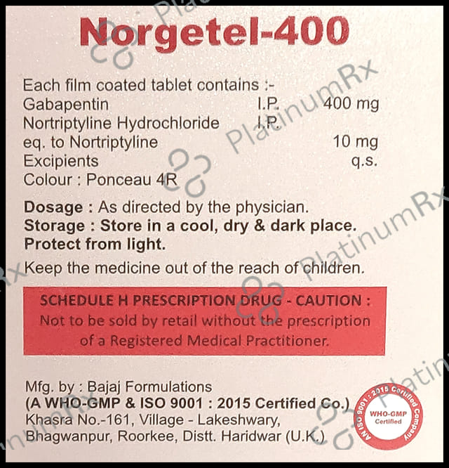 Norgetel 400mg Tablet 10s