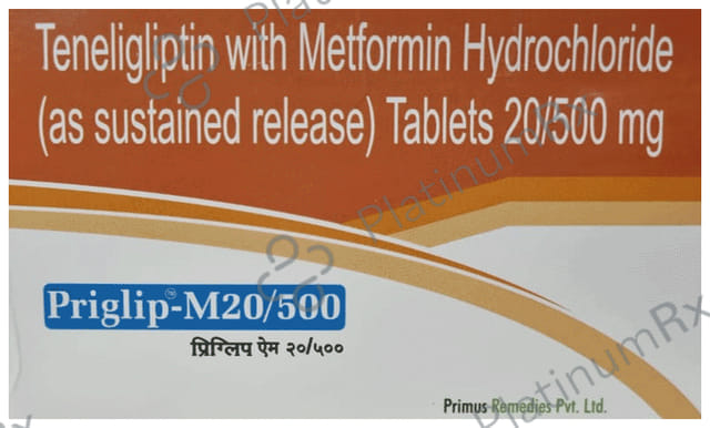 Priglip M 20/500mg Tablet SR 10s