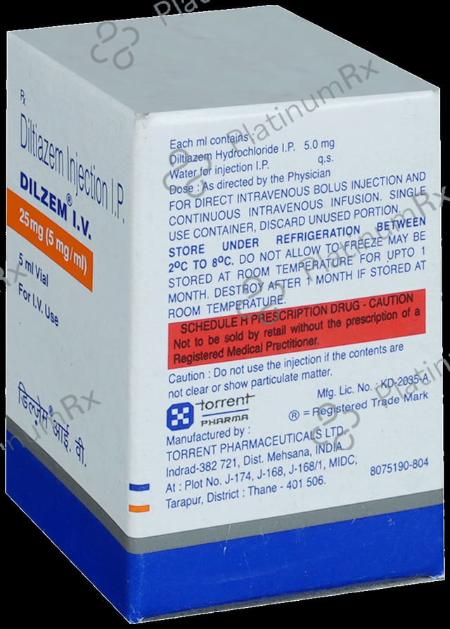 Dilzem IV 5mg Injection 5ml