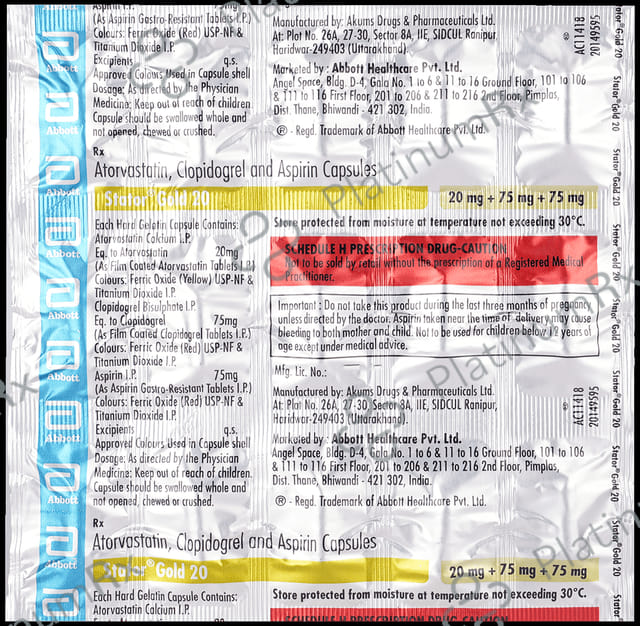 Stator Gold 20mg Capsule 15s